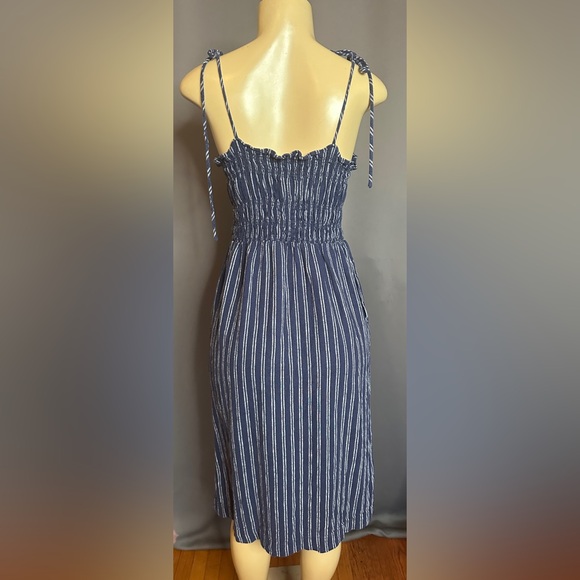 UNIVERSAL THREAD Navy Striped Midi Dress - Picture 4 of 8